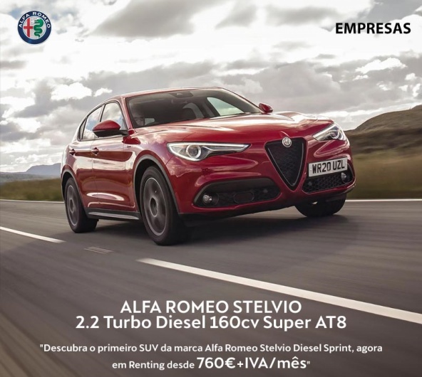 Alfa Romeo Stelvio 2.2 Turbo Diesel 160cv Super AT8 - Desde 760+IVA/Ms