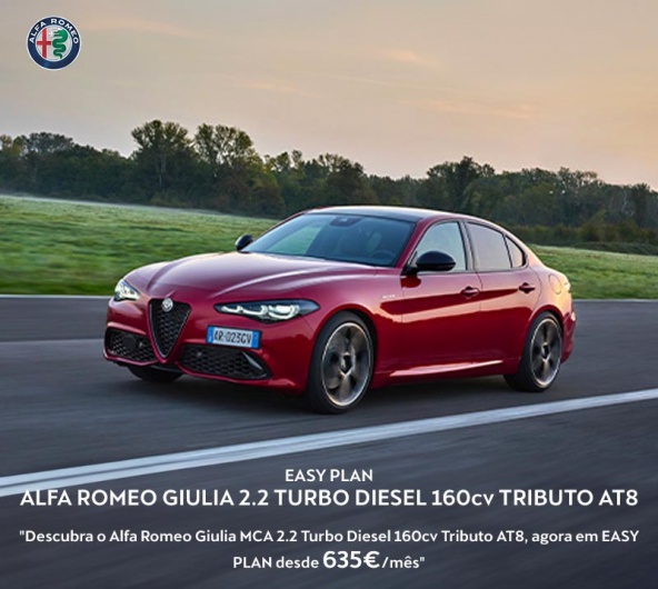 Alfa Romeo Giulia 2.2 Turbo Diesel 160cv Tributo AT8 - Por 635/ms