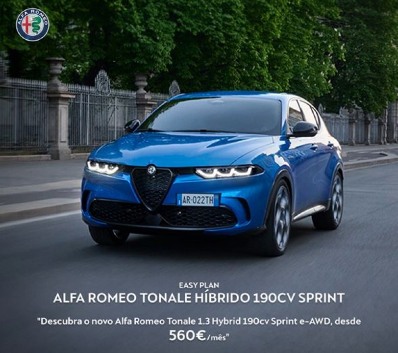 Alfa Romeo Tonale Hbrido 190CV Sprint - Por 560/ms