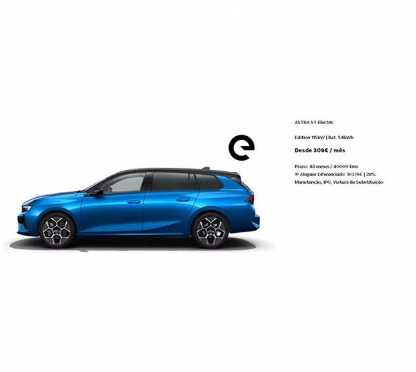 Renting - ASTRA ST Electric Edition 115kW | Bat. 54kWh Desde 309� / m�s