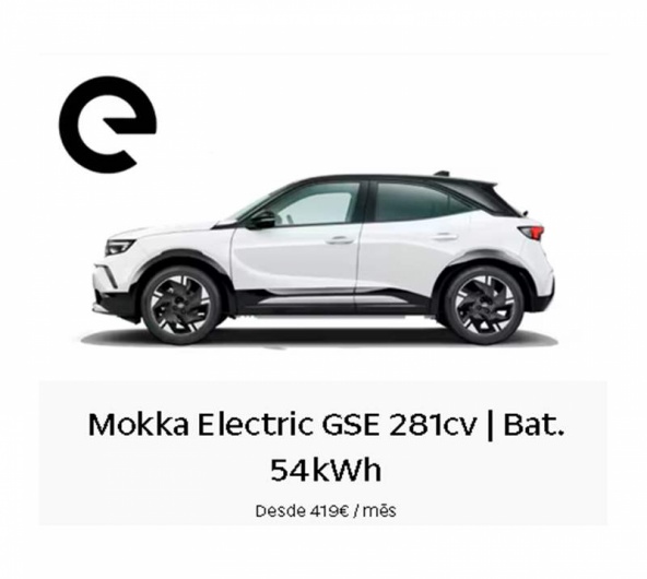 Mokka Electric GSE 281cv | Bat. 54kWh Desde 419� / m�s