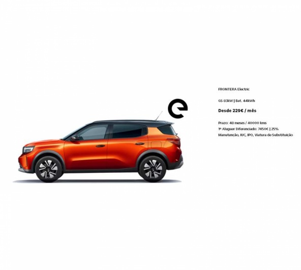 Renting - FRONTERA Electric GS 83kW | Bat. 44kWh Desde 229� / m�s