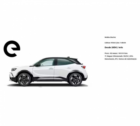 Renting - Mokka Electric Edition 115kW | Bat. 54kWh Desde 285� / m�s
