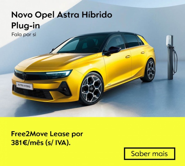 Novo Opel Astra Híbrido Elétrico Plug-in - Free2Move Lease por 381€/mês