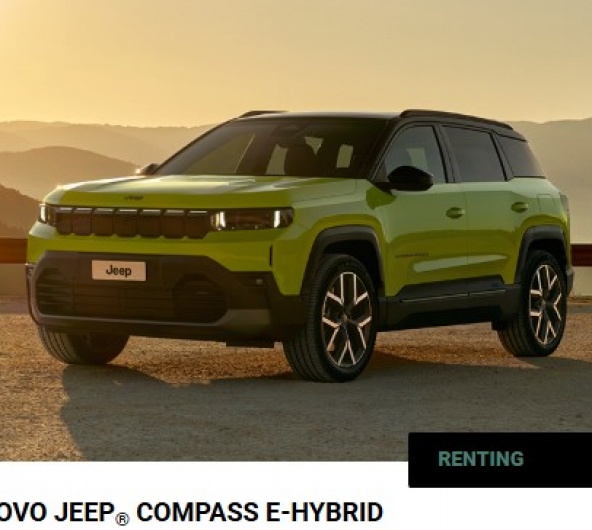 NOVO JEEP® COMPASS E-HYBRID Por: 475€ /mês NOVO JEEP® COMPASS E-HYBRID Por: 475€ /mês