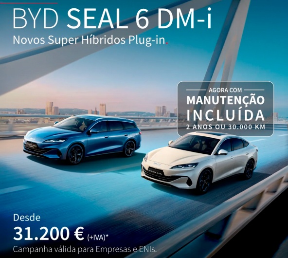 BYD SEAL 6 DM-i Desde  31.200 �  (+IVA)*