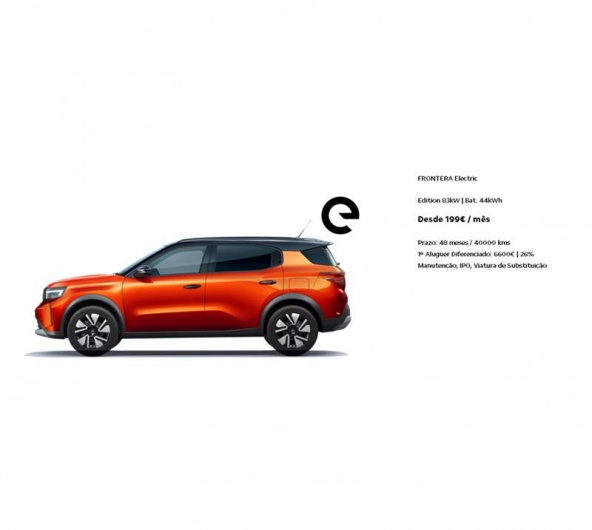 Renting FRONTERA Electric Edition 83kW | Bat. 44kWh Desde 199� / m�s