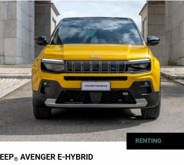 NOVO JEEP AVENGER e-HYBRID Por 199/ Ms