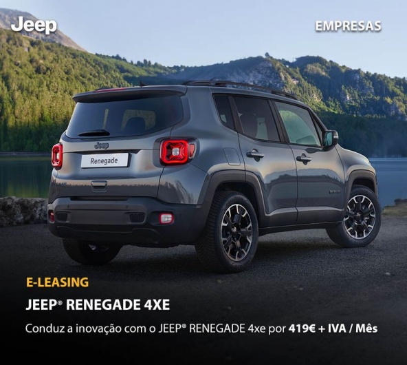 Jeep Renegade 4XE Empresas - Por 419+IVA/ms