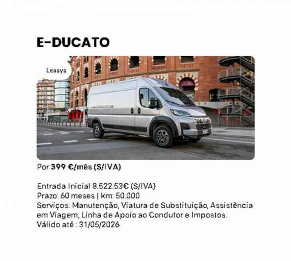 Leasys- E-DUCATO - Por 399 �/m�s (S/IVA)