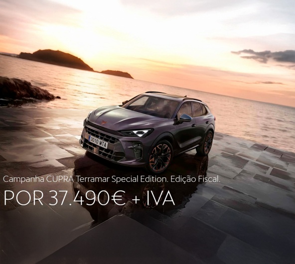 Campanha CUPRA Terramar Special Edition. Edição Fiscal Por 37.490€ + IVA Campanha CUPRA Terramar Special Edition. Edição Fiscal Por 37.490€ + IVA