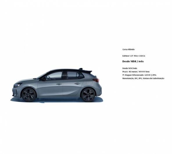 Renting - Corsa H�brido Edition 1.2T 110cv CADC6 Desde 165� / m�s