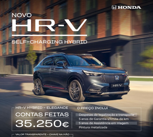 Novo Honda HR-V - Contas Feitas 35250€