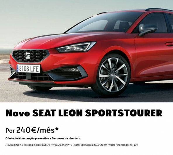 SEAT Leon Sportstourer Easy Auto - Por 240€/Mês