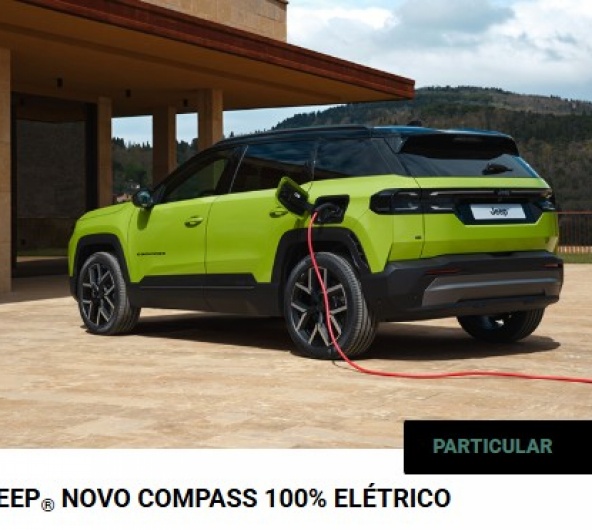 JEEP® NOVO COMPASS 100% ELÉTRICO Por 349€ / Mês JEEP® NOVO COMPASS 100% ELÉTRICO Por 349€ / Mês