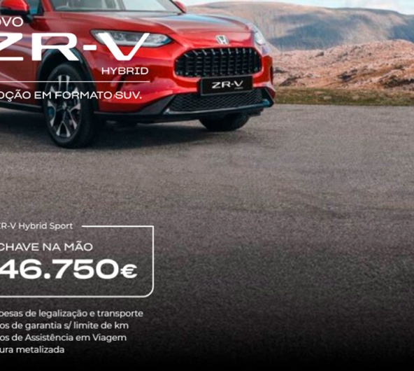 Honda ZR-V Hybrid - Chave na M�o por 46.750�*