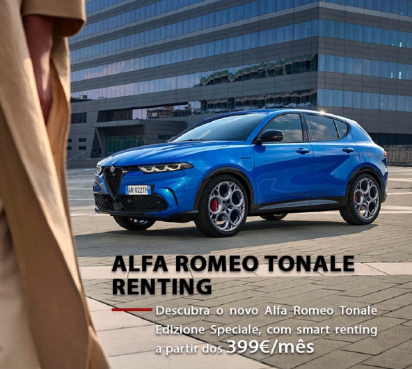 Alfa Romeo Tonale Renting - A partir de 399€/mês