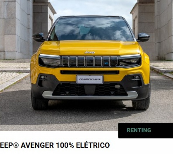 JEEP® AVENGER 100% ELÉTRICO por 199€ / MÊS JEEP® AVENGER 100% ELÉTRICO por 199€ / MÊS