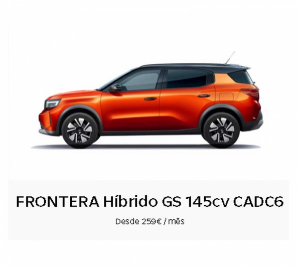 Renting Particulares FRONTERA H�brido GS 145cv CADC6  Desde 259� / m�s