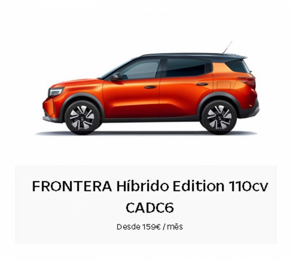 Renting Particulares FRONTERA H�brido Edition 110cv CADC6  Desde 159� / m�s
