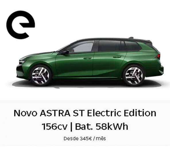 Renting Particulares Novo ASTRA ST Electric Edition 156cv | Bat. 58kWh  Desde 345� / m�s