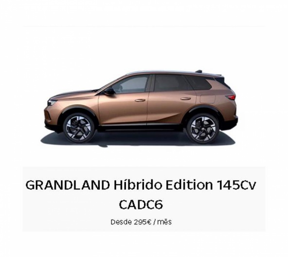 Renting Particulares GRANDLAND H�brido Edition 145Cv CADC6  Desde 295� / m�s