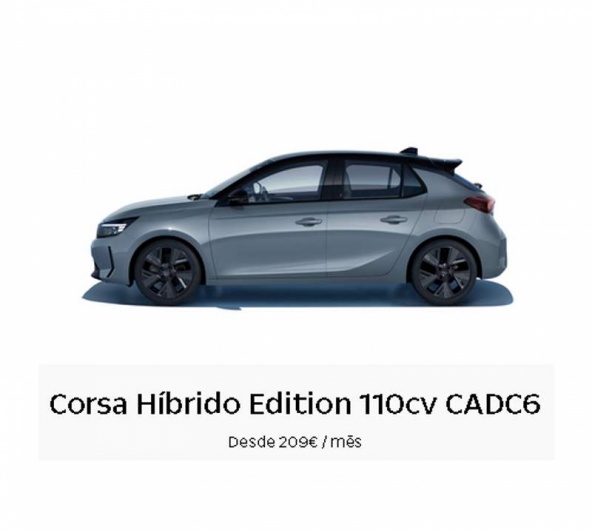 Renting Particulares Corsa H�brido Edition 110cv CADC6  Desde 209� / m�s