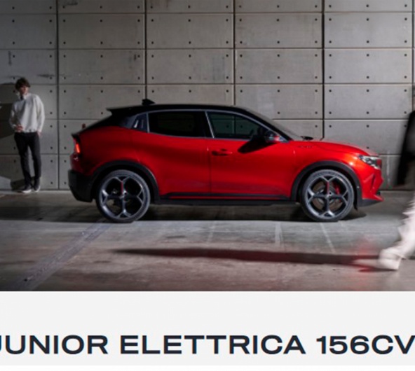 ALFA ROMEO JUNIOR ELETTRICA 156Cv 50kWh DESDE 250€ / MÊS (S/IVA) ALFA ROMEO JUNIOR ELETTRICA 156Cv 50kWh DESDE 250€ / MÊS (S/IVA)