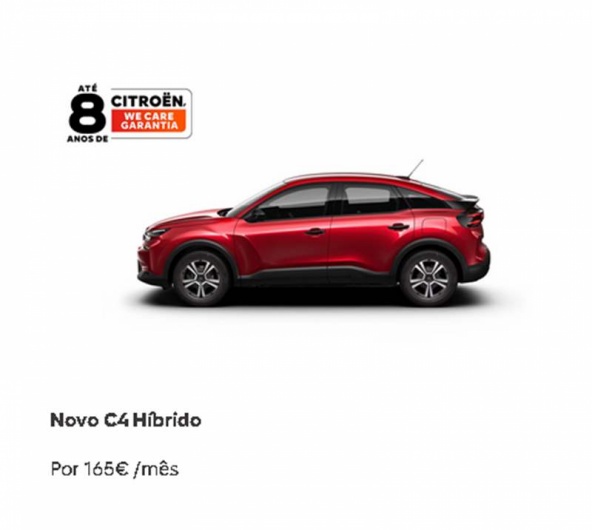 Novo C4 H�brido Por 165� /m�s*