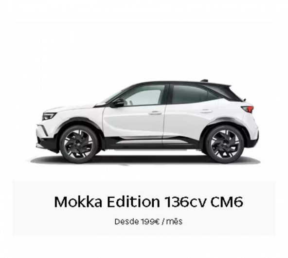 Renting Particulares Mokka Edition 136cv CM6  Desde 199� / m�s