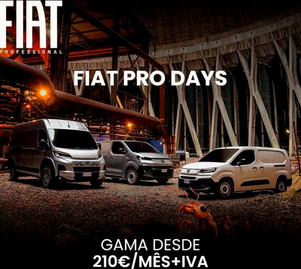 FIAT PRO DAYS EM RENTING LEASYS - GAMA DESDE 210€/MÊS+IVA* FIAT PRO DAYS EM RENTING LEASYS - GAMA DESDE 210€/MÊS+IVA*
