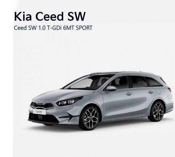 Kia Ceed SW Ceed SW 1.0 T-GDi 6MT SPORT Desde 269€ / Mês Kia Ceed SW Ceed SW 1.0 T-GDi 6MT SPORT Desde 269€ / Mês