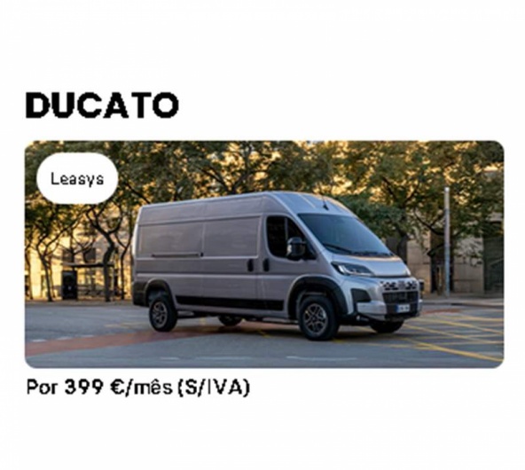 Novo Ducato 2.2 Multijet 120cv 28 MH1 Easy Pro Por 399 �/m�s (S/IVA)