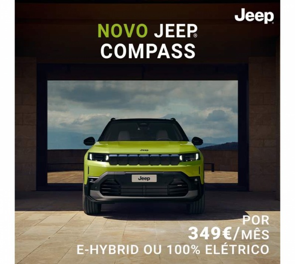 RENTING - NOVO JEEP COMPASS E-Hybrid desde 349€ / Mês* RENTING - NOVO JEEP COMPASS E-Hybrid desde 349€ / Mês*