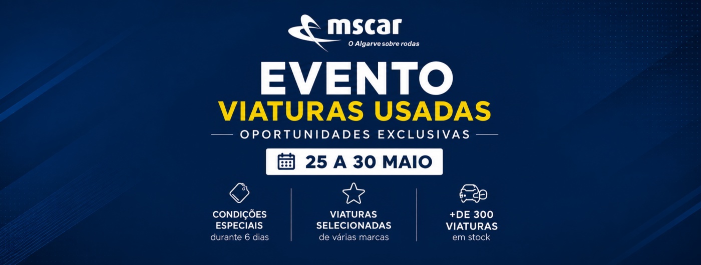EVENTO MSCAR VIATURAS USADAS COM CONDI��ES ESPECIAIS 25 A 30 MAIO