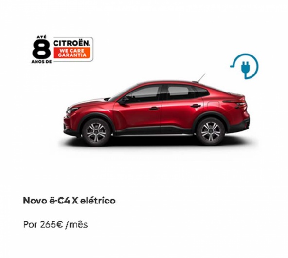 Novo �-C4 X el�trico Por 265� /m�s*