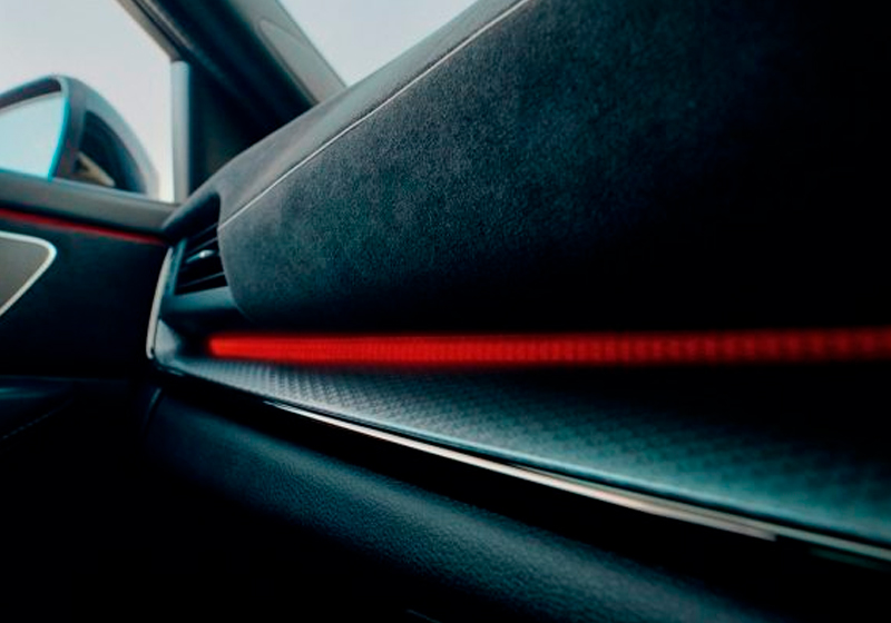 Luz ambiente multi-colorida Nissan Qashqai