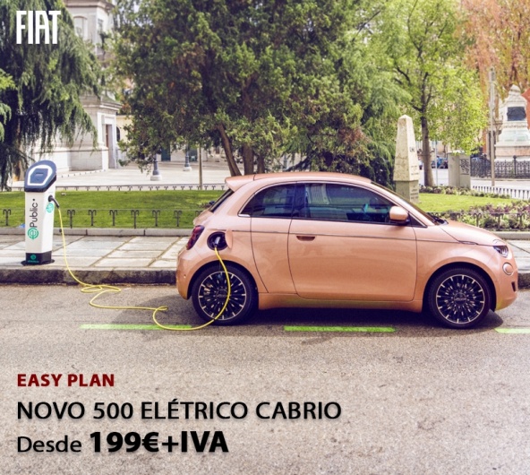 Novo FIAT 500 elétrico cabrio - Desde 199€+IVA