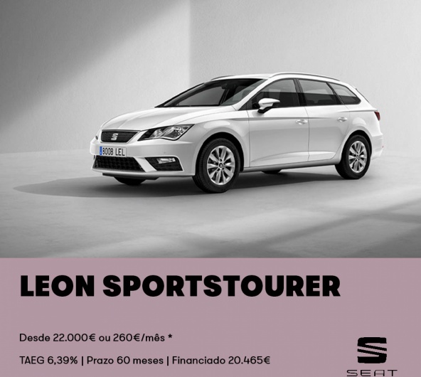 SEAT Leon Sportstourer - Desde 260€/mês SEAT Leon Sportstourer - Desde 260€/mês