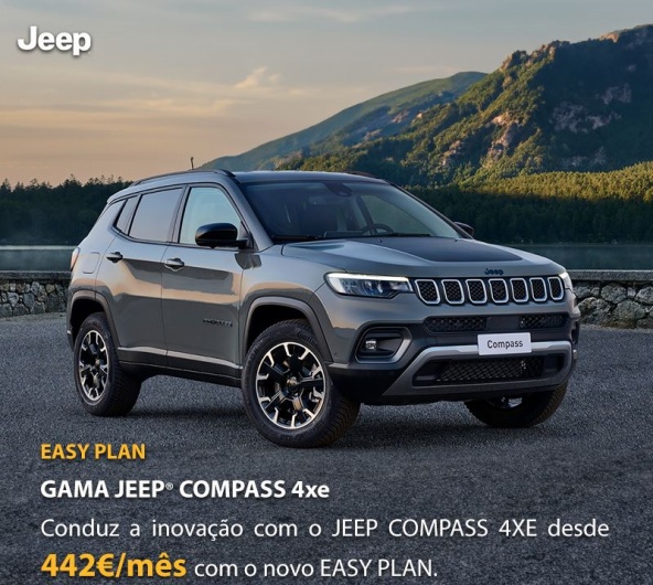 Gama Jeep Compass 4xe - Desde 442€/mês