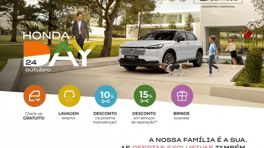 Honda Day regressa a 24 de outubro com ofertas exclusivas para clientes
