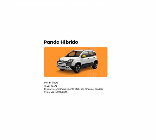 Panda Hbrido Por 14.900