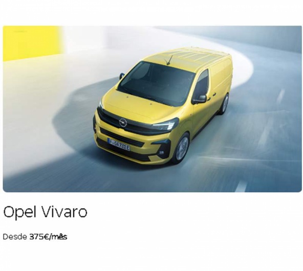 Opel Pro Days - Opel Vivaro Desde 375�/m�s