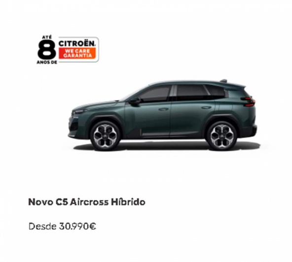 Novo �-C5 Aircross el�trico Desde 38.690�