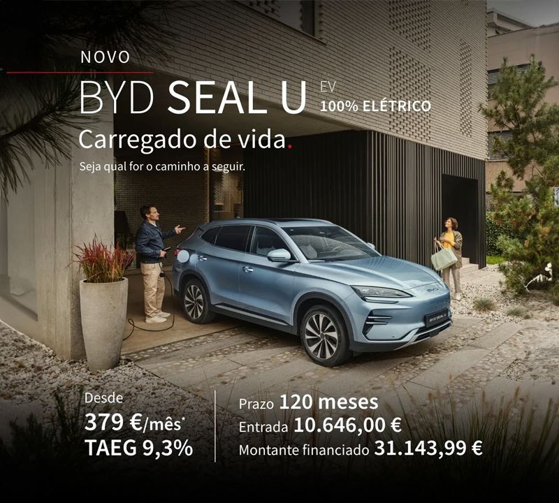 Novo BYD SEAL U - Desde 379€/mês Novo BYD SEAL U - Desde 379€/mês
