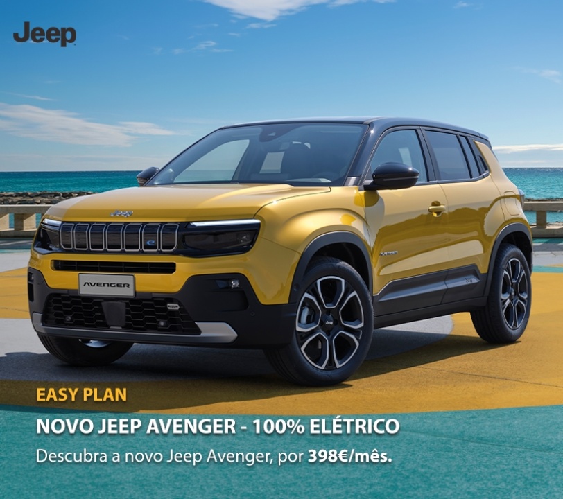 Novo Jeep Avenger 100% Elétrico - Por 398€/mês