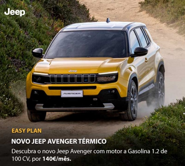 Novo Jeep Avenger Térmico - Por 140€/Mês