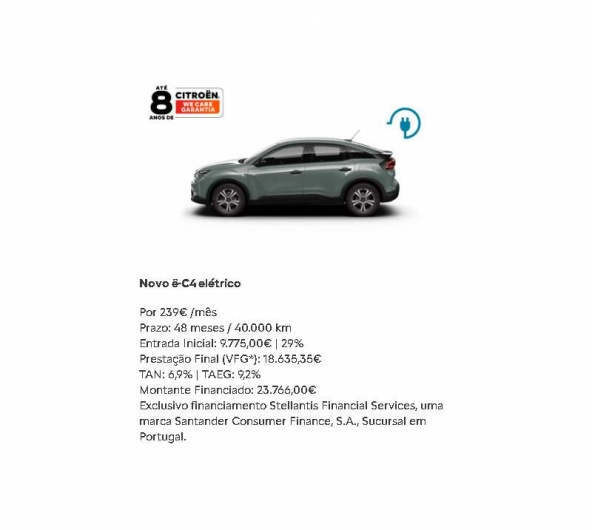 SIMPLY DRIVE - Novo �-C4 el�trico Por 239�/m�s