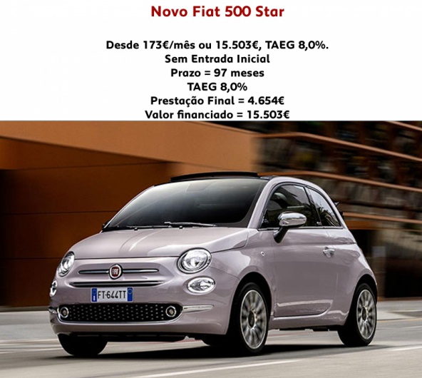Novo Fiat 500 Star Novo Fiat 500 Star