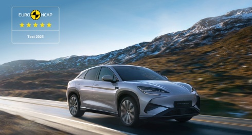 BYD SEALION 7 alcana classificao mxima de segurana  de cinco estrelas do Euro NCAP